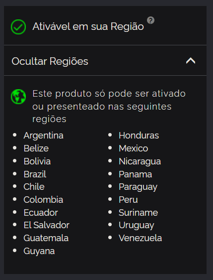Green Man Gaming Ativável do seu jogo em sua Região