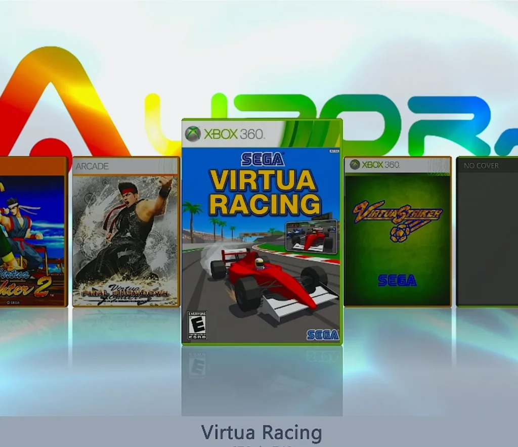 Virtua Racing Arcade de 1992 Rodando no Xbox 360 RGH 3 Capa Jogo Virtual Racing xbox 360 aurora