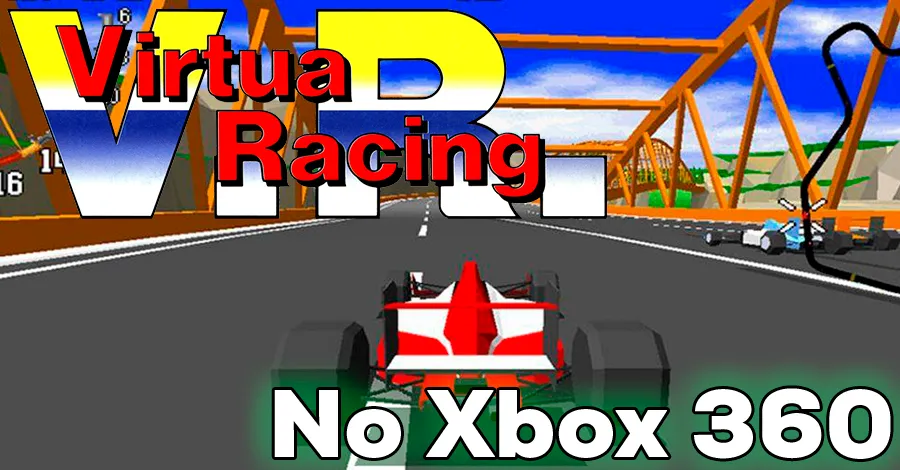 Virtua Racing Arcade de 1992 Rodando no Xbox 360 RGH