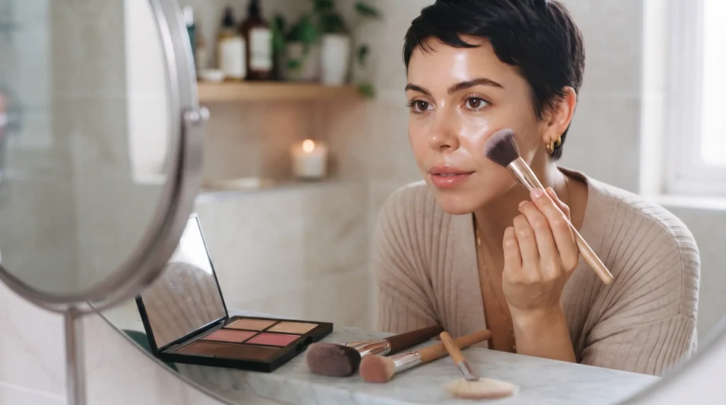 Técnicas de Maquiagem Para Iniciantes Contorno, Blush e Iluminador